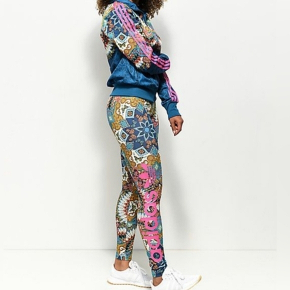 adidas Jackets & Blazers - Adidas Originals X Farmrio Borbomix Butterfly Mosiac Pattern Tracksuit